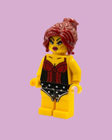 Showgirl in Corset Building Block Figure
