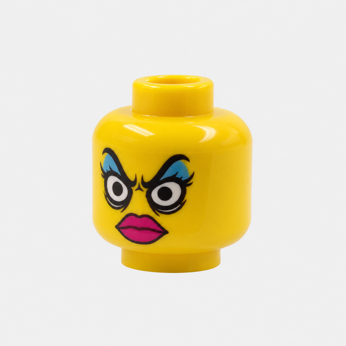 Diva head - bright yellow