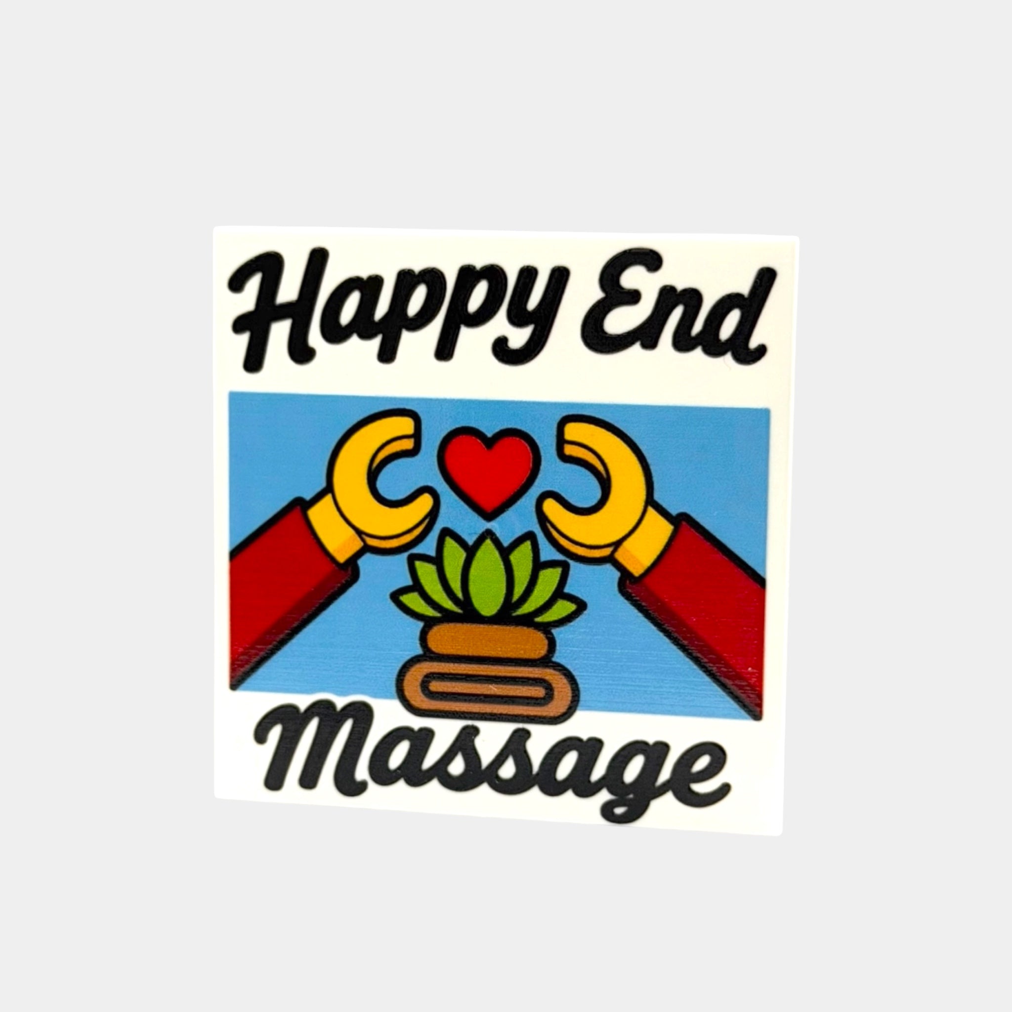 Happy Ending Massage - 5 x 5 Building Block Panel
