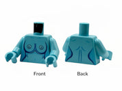 Nude Brick Torso with Breasts - medium azure