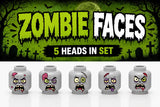 Zombie Heads 5-Piece Set