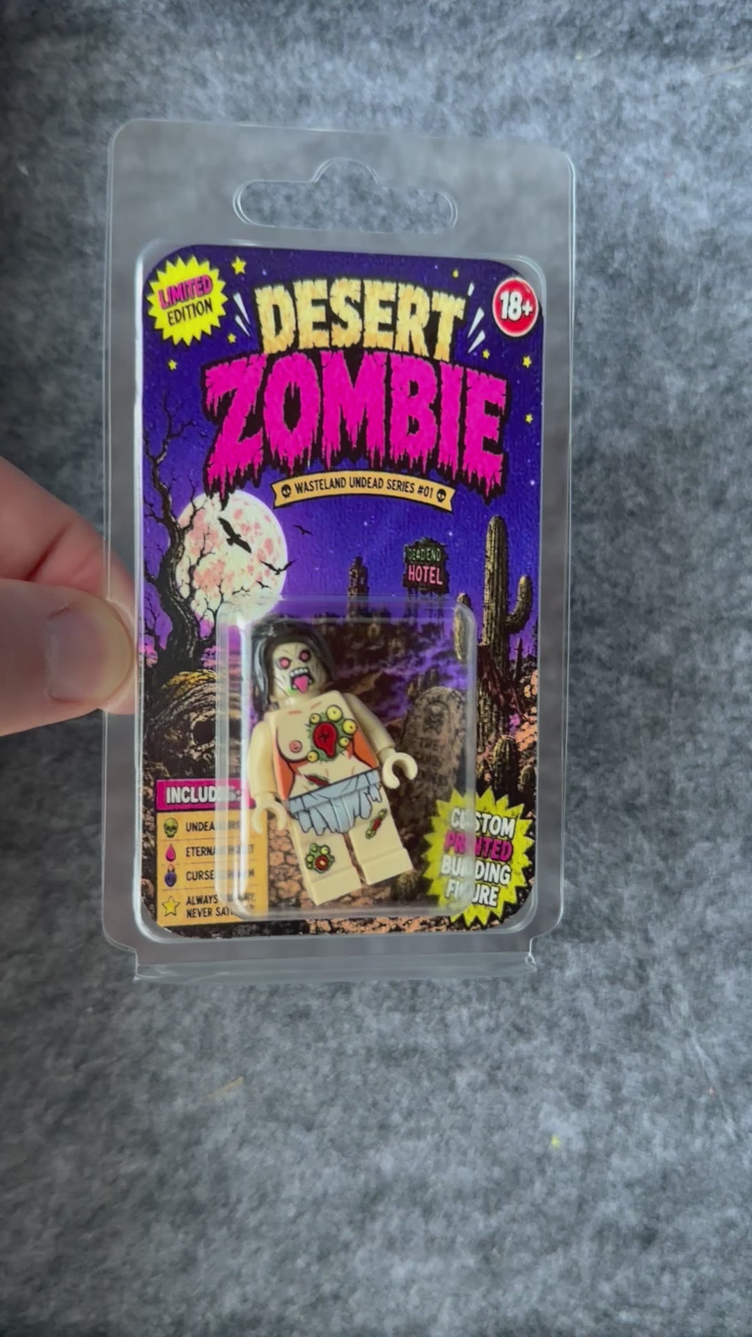 Desert Zombie Building Block Figure