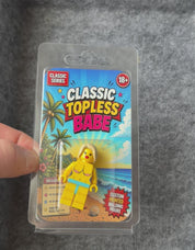 Classic Topless Babe Building Block Figure