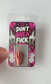 Middle finger gag gift - pink